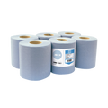 Rolo de mãos chaminé azul de 2 folhas - 6 rolos