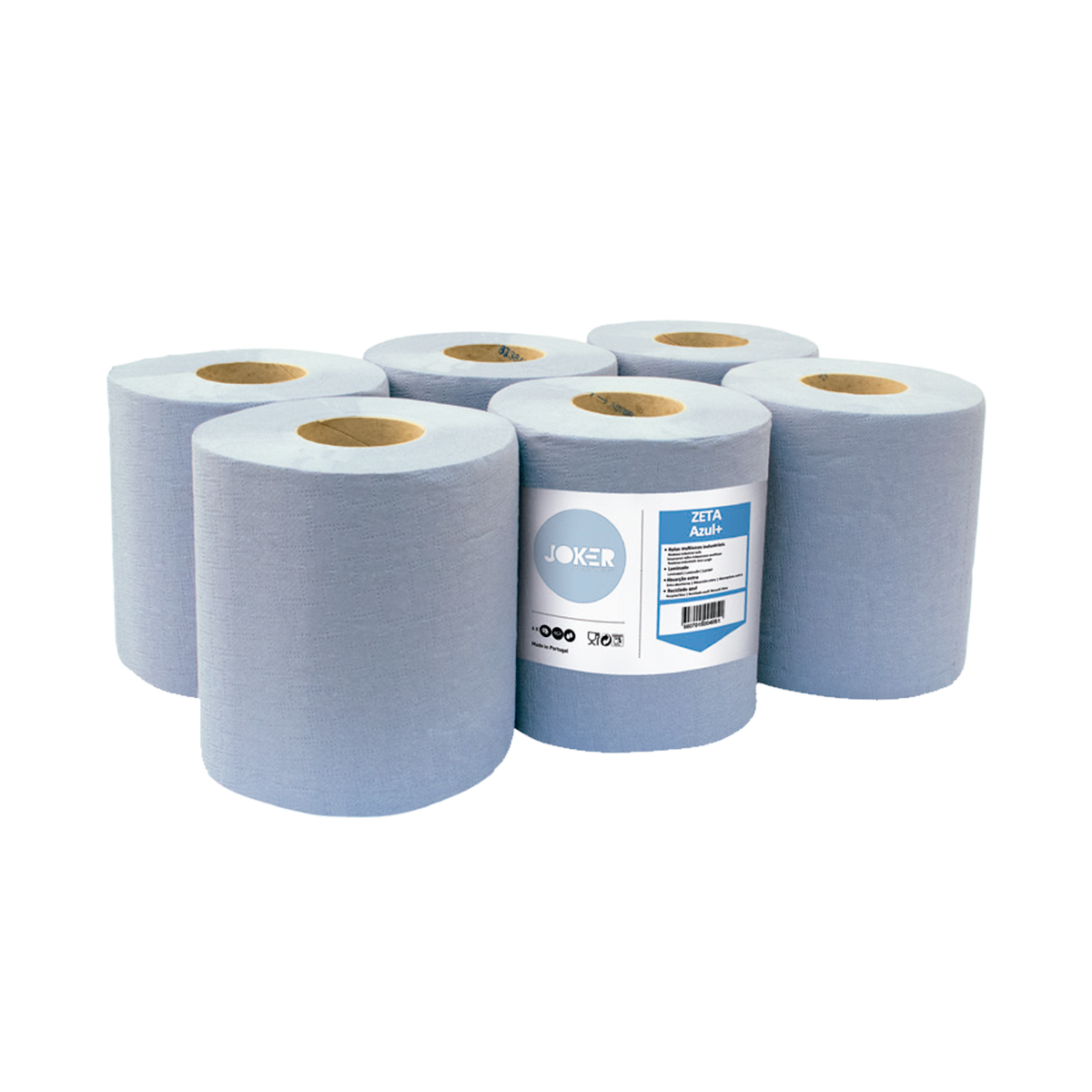 Rolo de mãos chaminé azul de 2 folhas - 6 rolos