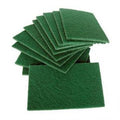 Esfregões verdes abrasivos 15 x 20 cm - 10 unidades