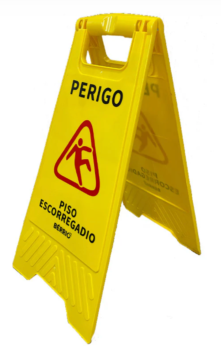 Sinal de piso molhado