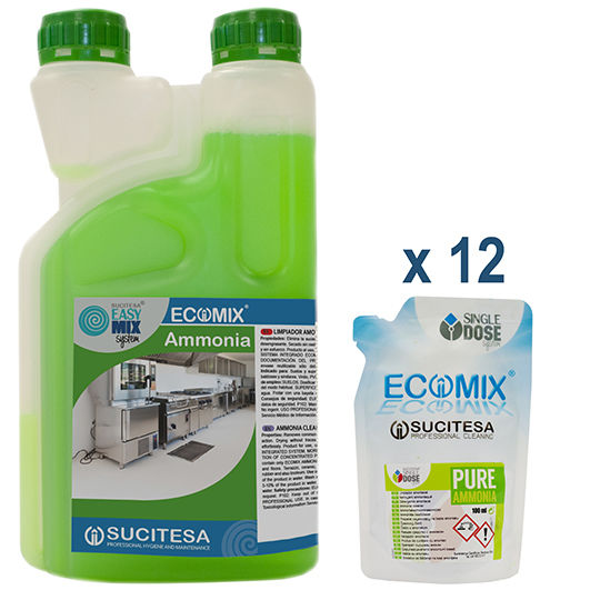 Detergente concentrado para pavimentos Ecomix Pure Origin Floor Dose MDS - 12un. - imagem ilustrativa