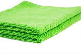 Panos de microfibra lisos 30 x 40 - 12 unidades - Verde