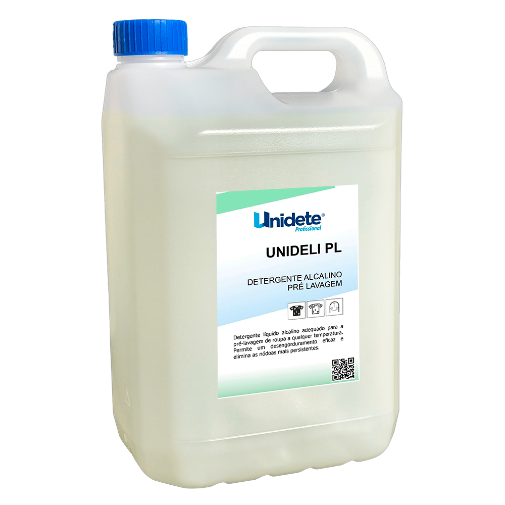 Detergente alcalino de pré-lavagem Unideli PL - 5 L