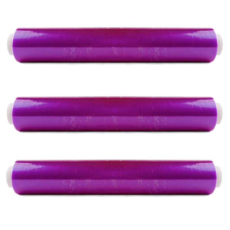 Película alimentar aderente, 45 cm × 200 m, 8 micras - 3 rolos
