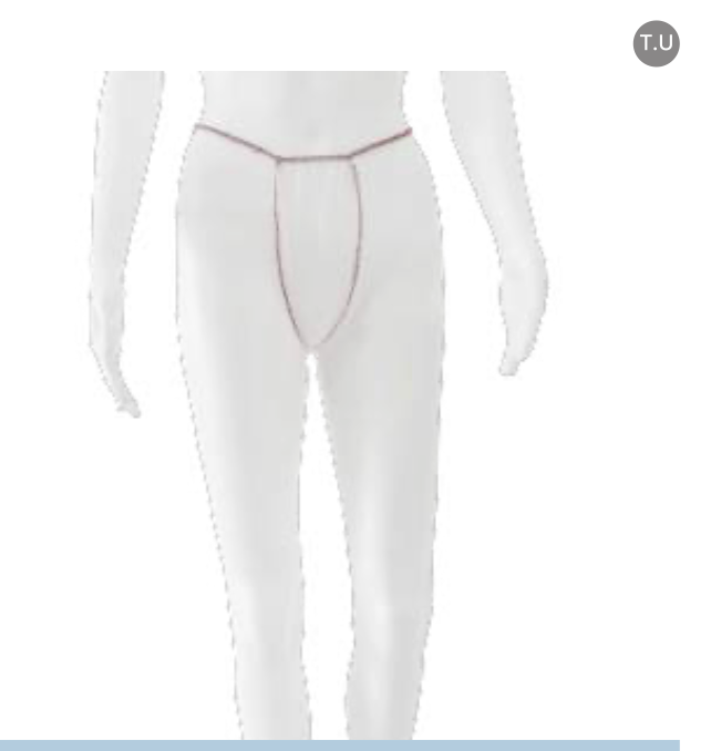 Tanga para senhora em polipropileno branco - 100un. - imagem ilustrativa