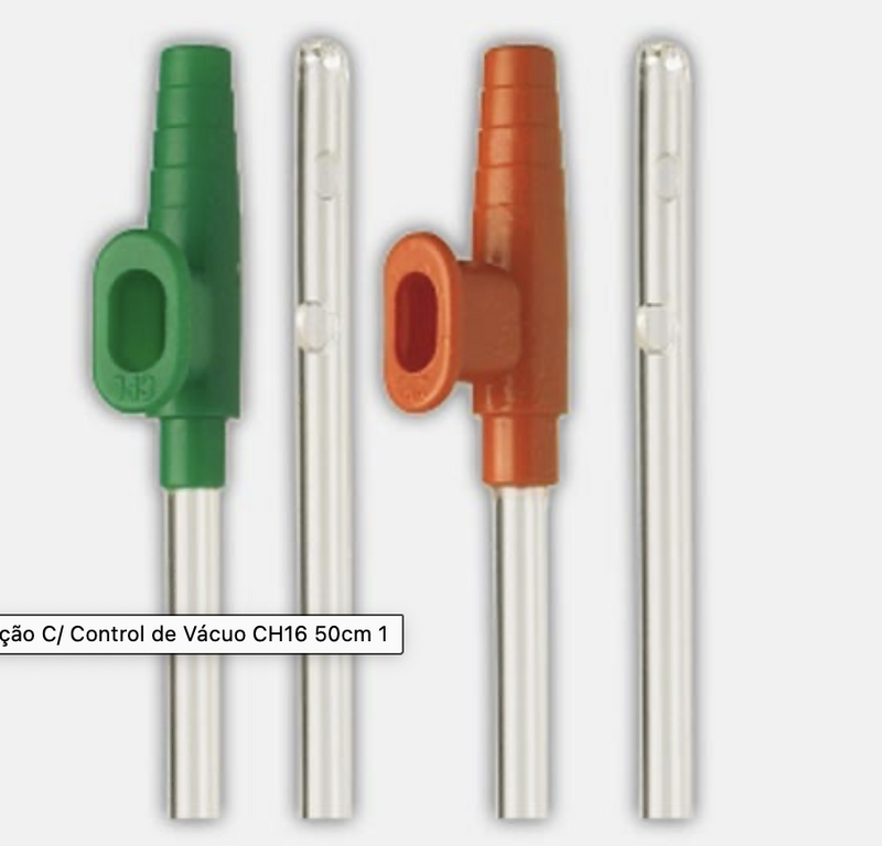 Sonda de aspiração com controlo CH16, 50 cm - imagem ilustrativa