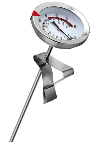 Termómetro mecânico em inox para fritadeira