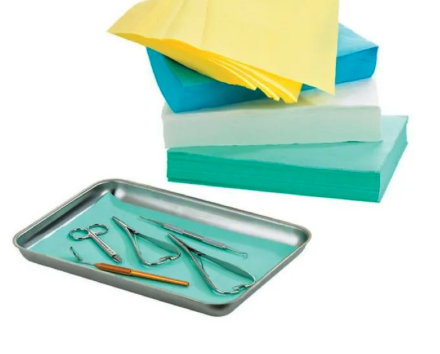 Papel para bandeja descartável 28 x 18 - 250 unidades - Azul