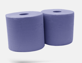 Rolos industriais Joker azuis 360 m de 2 folhas - 2 rolos
