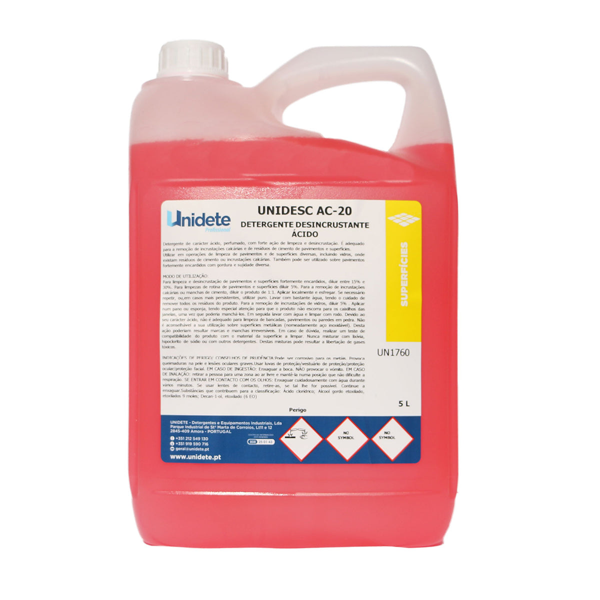 Desincrustante ácido forte Unidesc AC-30 - 5 L