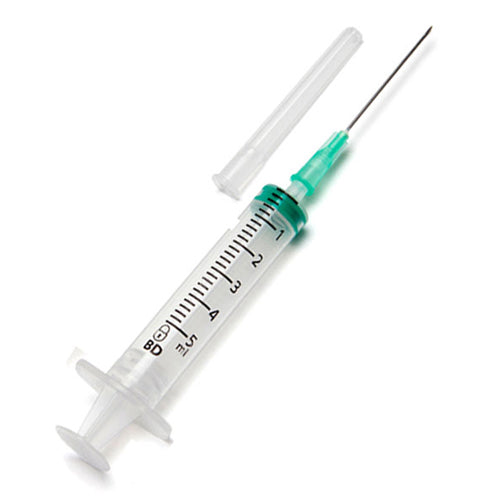 Seringa de 3 peças com agulha 21G, 1 1/2, 0,8 × 38 mm - imagem ilustrativa