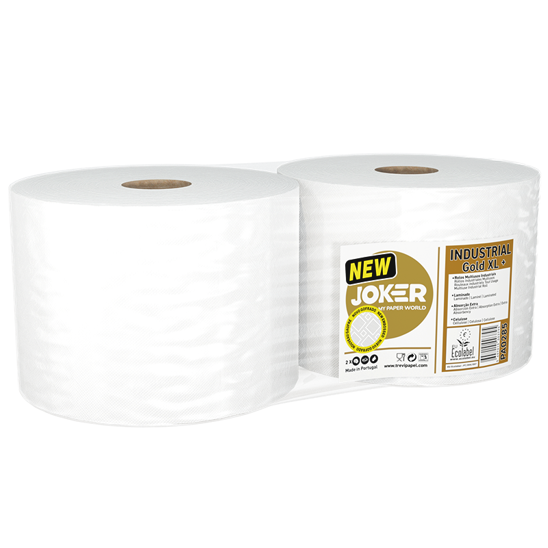 Rolos industriais Joker Industrial Gold XL+ 325 m - 2 rolos