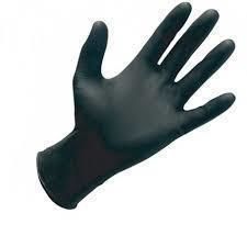 Luvas de nitrilo pretas Santex - 100 unidades - S