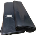 Imagem ilustrativa de sacos de lixo pretos de 100 L